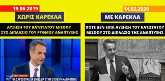 Τέλος και στην αύξηση του κατώτατου μισθού βάζει ο Μητσοτάκης