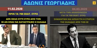 O Γεωργιάδης για τη στάση της ΕΕ στο προσφυγικό πριν και μετά τα 700 εκατ. ευρώ