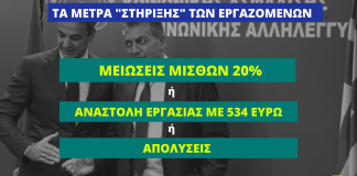 Μειώσεις μισθών ή ανεργία, το σχέδιο της κυβέρνησης για τους εργαζόμενους