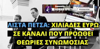 Λίστα Πέτσα: Χιλιάδες ευρώ σε τοπικό ΜΜΕ που δίνει νομικές συμβολές κατά των μέτρων του κορωνοϊού