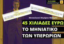 45 χιλιάδες ευρώ το μηνιάτικο για τις υπερωρίες των μετακλητών του Μαξίμου
